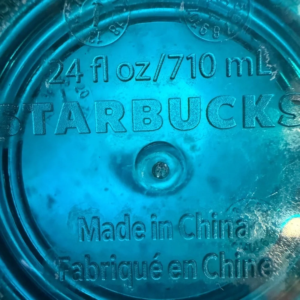 Starbucks Trio: Foil Teal,  Camo and 2008 Frosted Tumblers